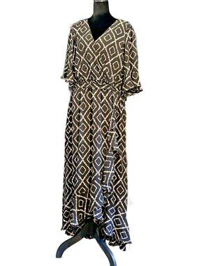 NWT Maxi Georgette Surplice Hi-Low Dress